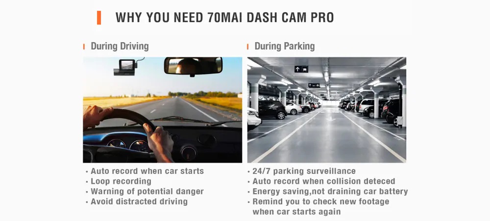 70mai D02 Dash Cam Pro 2